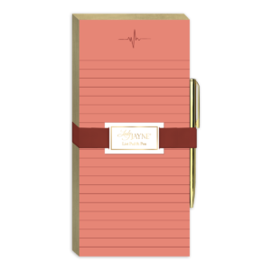 EKG-themed magnetic list pad, perfect for healthcare professionals.