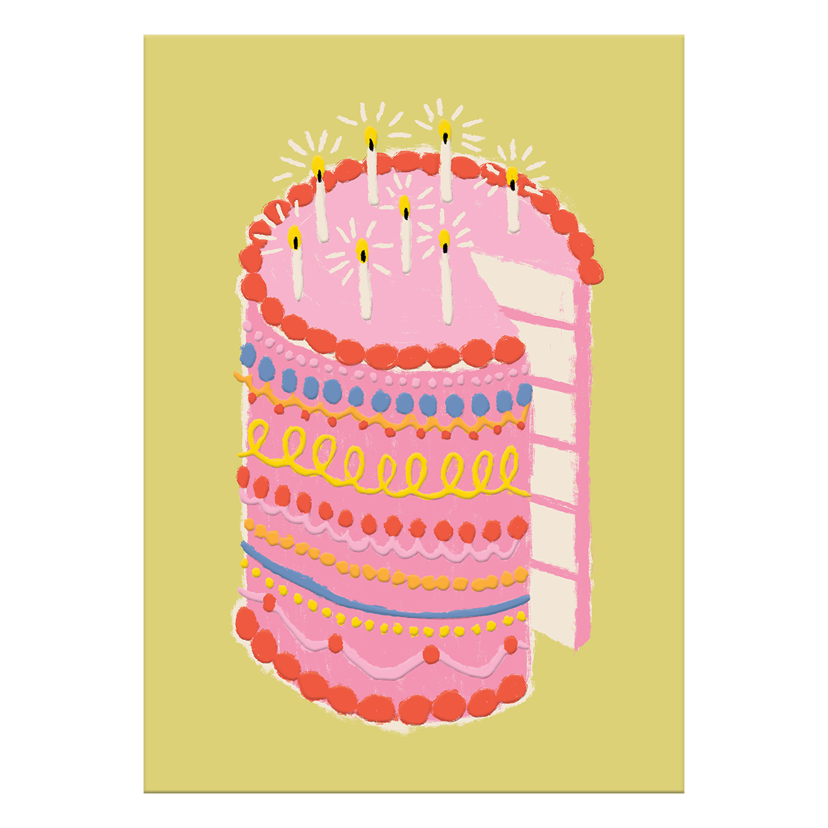 Tall Cake Greeting Card Product