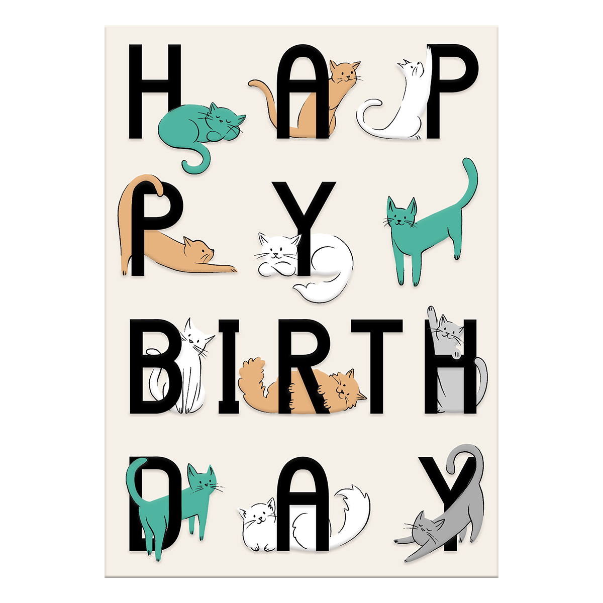 Birthday Cats Greeting Card Product