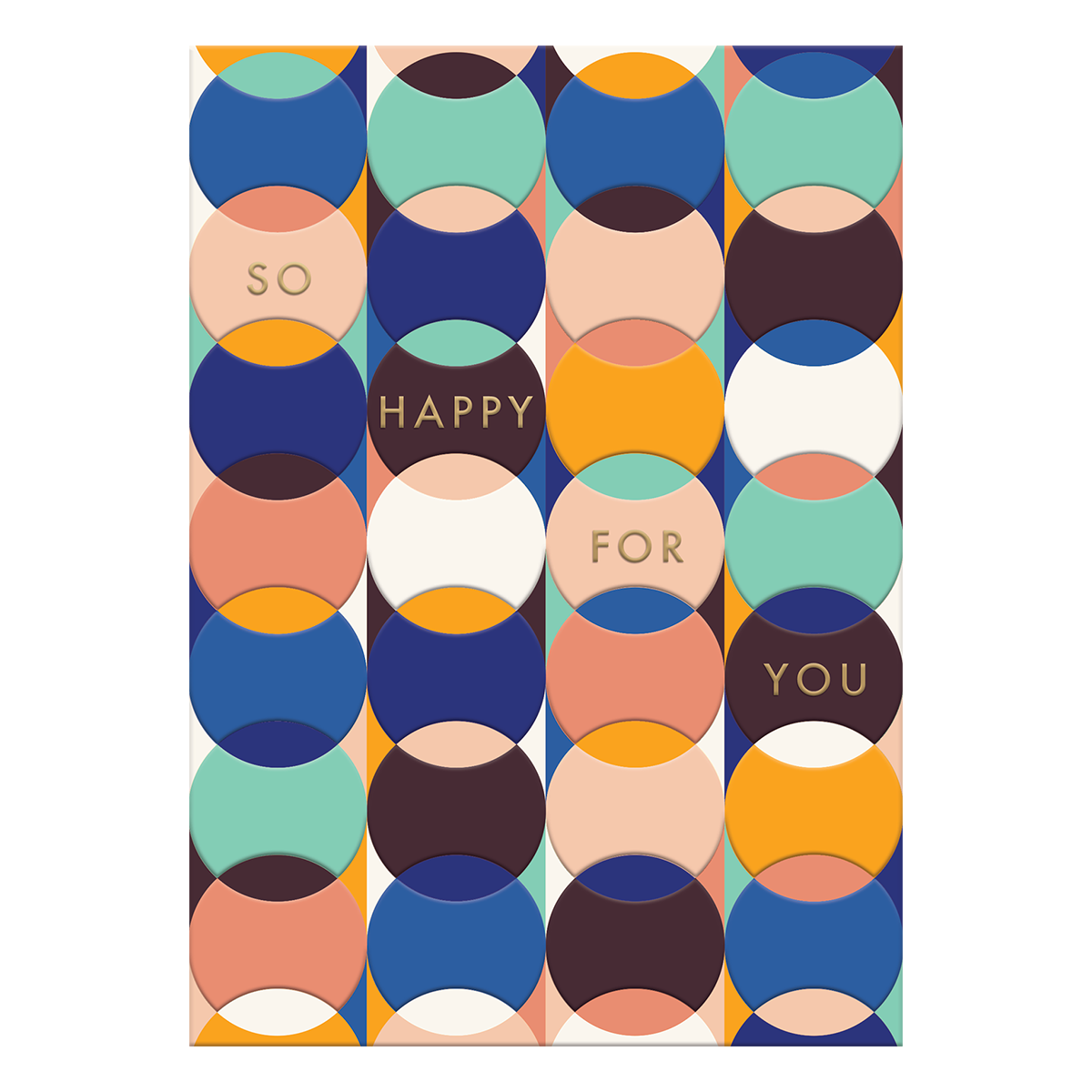 Blank Happy Geo Greeting Card Product