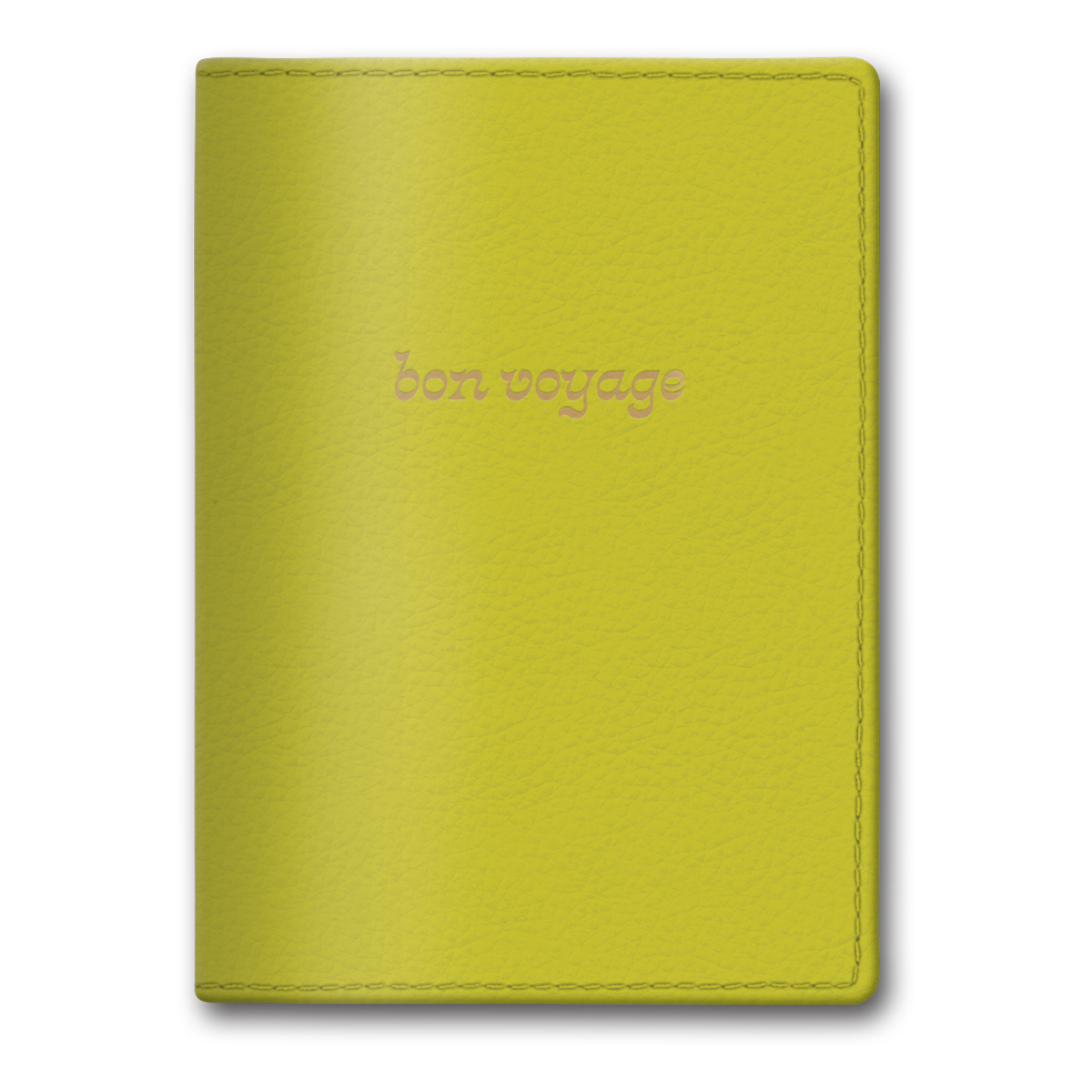 Hazy Florals Lime Solid Passport Cover Product