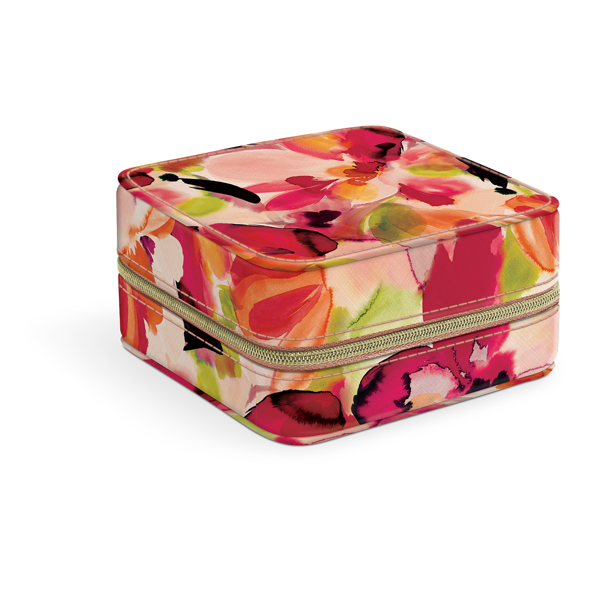 Hazy Florals Coral Jewelry Case Product