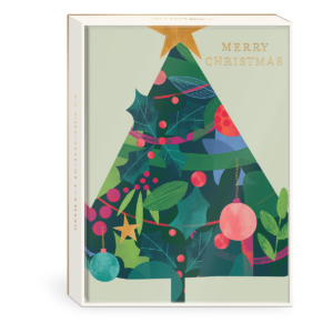 Tree-themed boxed holiday cards, perfect for spreading festive cheer.