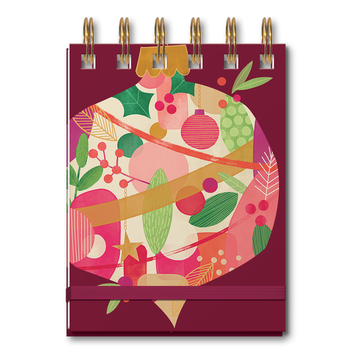 Deck The Halls Ornament Spiral Notepad Product