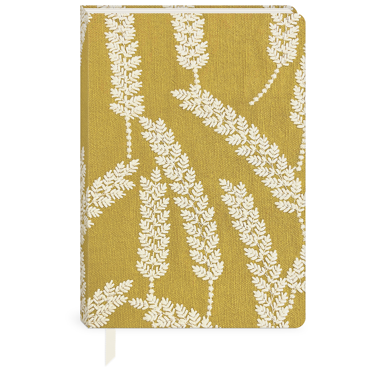 Wheat-themed fabric journal, perfect for recording thoughts and inspirations.