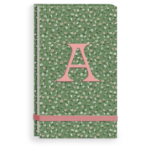 A-themed fabric notepad, perfect for stylish note-taking.