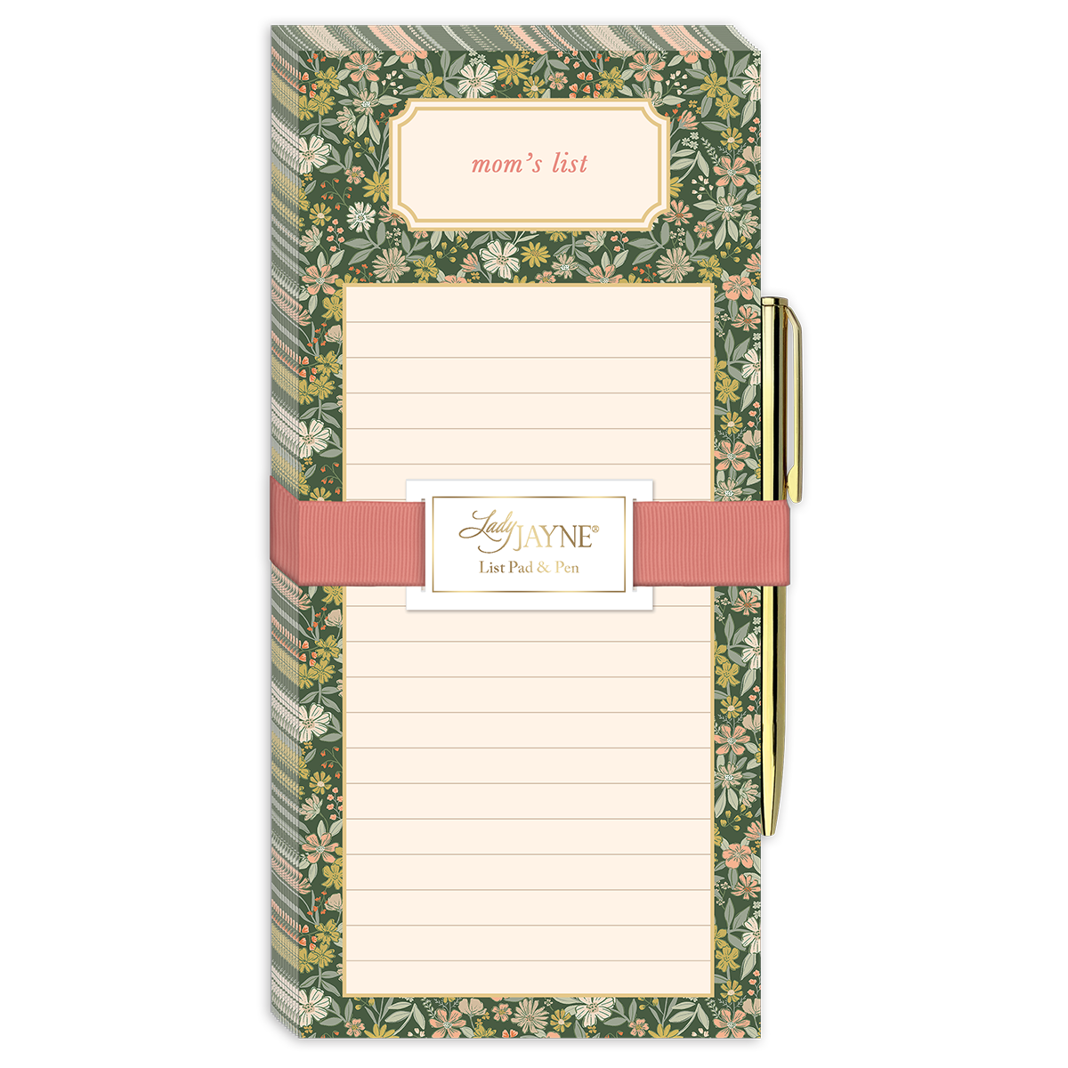 Forest floral magnetic list pad, great for task management.