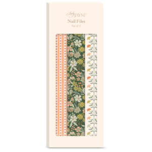 Forest coral floral nail file set, great for festive grooming.