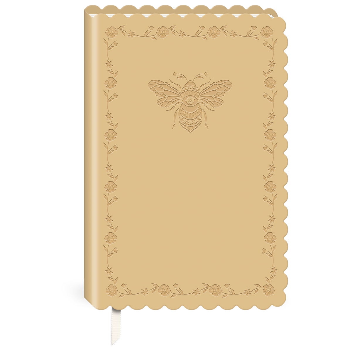 Bee-themed softcover journal, perfect for recording thoughts and inspirations.