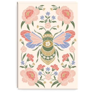 Bee-themed flip-top notepad, ideal for quick notes and reminders.