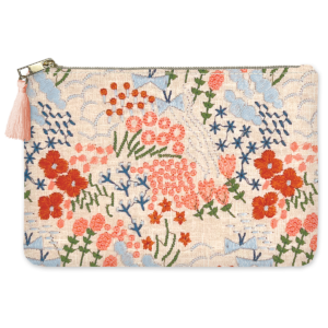 Multi-themed pouch, perfect for carrying small items in style.