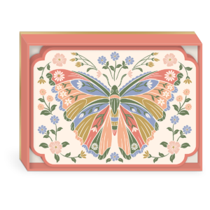 Butterfly-themed note cards, ideal for sending thoughtful messages.