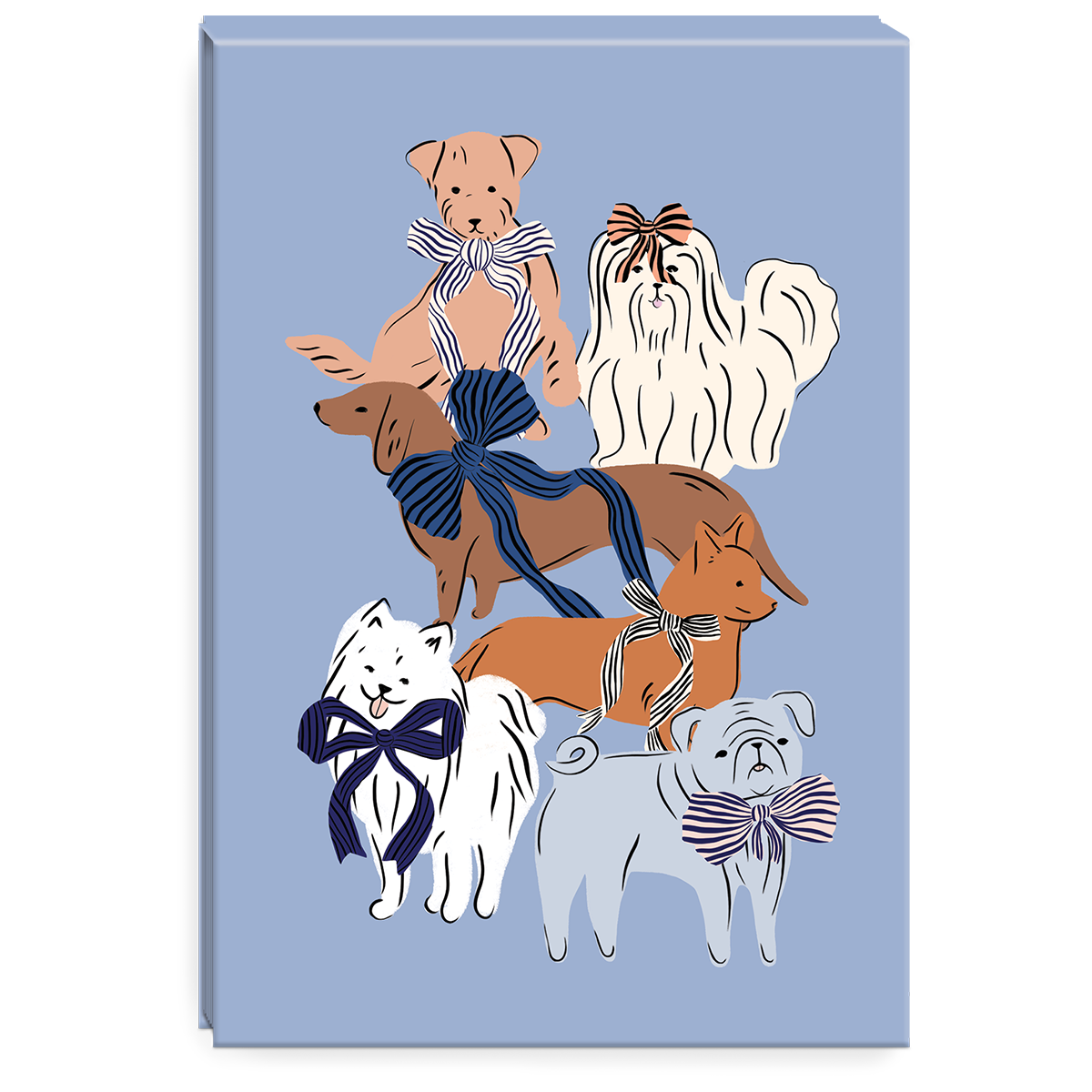 Dog-themed flip-top notepad, ideal for quick notes and reminders.