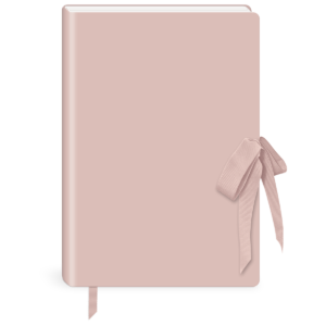 Blush softcover journal, great for capturing ideas and dreams.