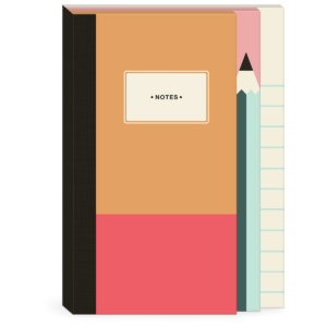 Multi-tiered journal, ideal for capturing thoughts and plans.