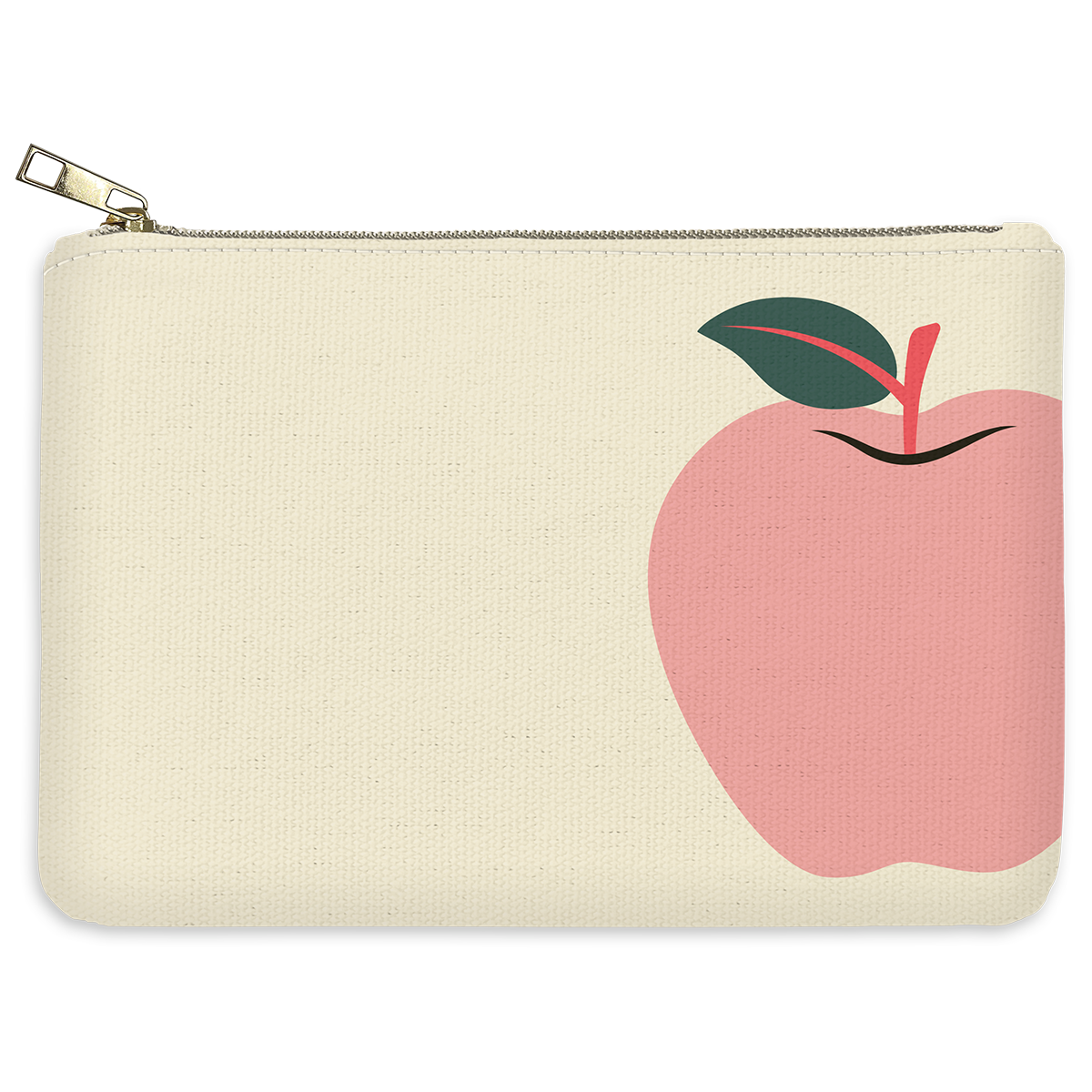 Cream pouch, perfect for organizing essentials in style.