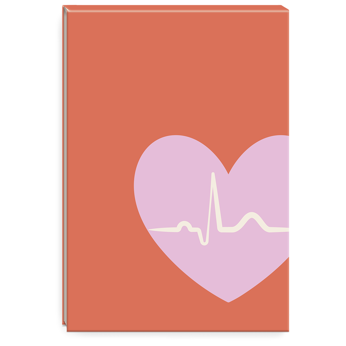 Pink heart flip-top notepad, perfect for quick notes and reminders.