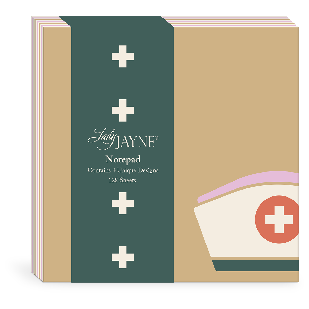 Multi-themed square notepad, great for jotting down ideas.