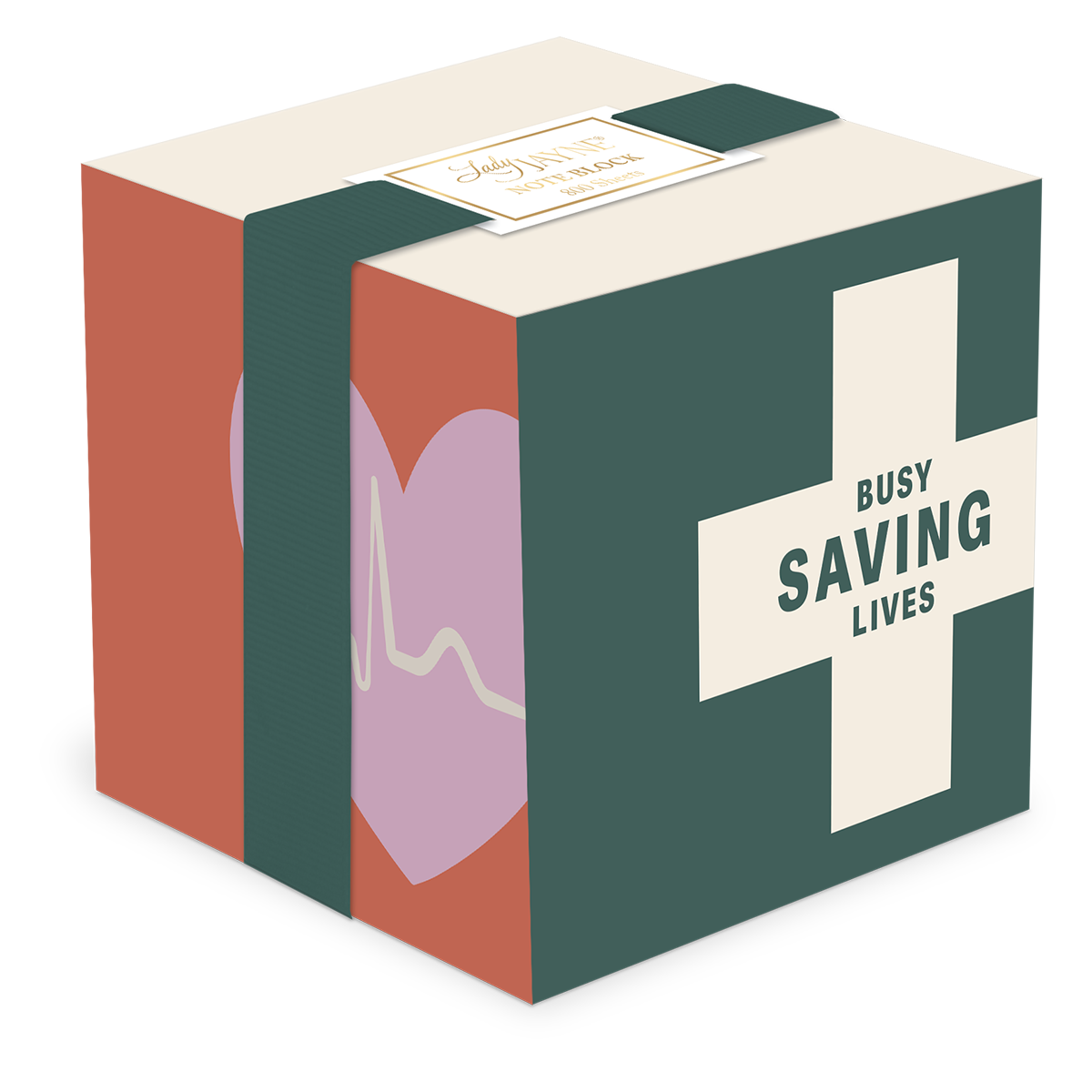 Multi-themed note block, ideal for organized note-taking.