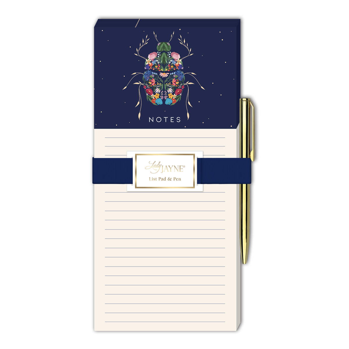 Garden Beetle Magnetic List Pad With Pen Product