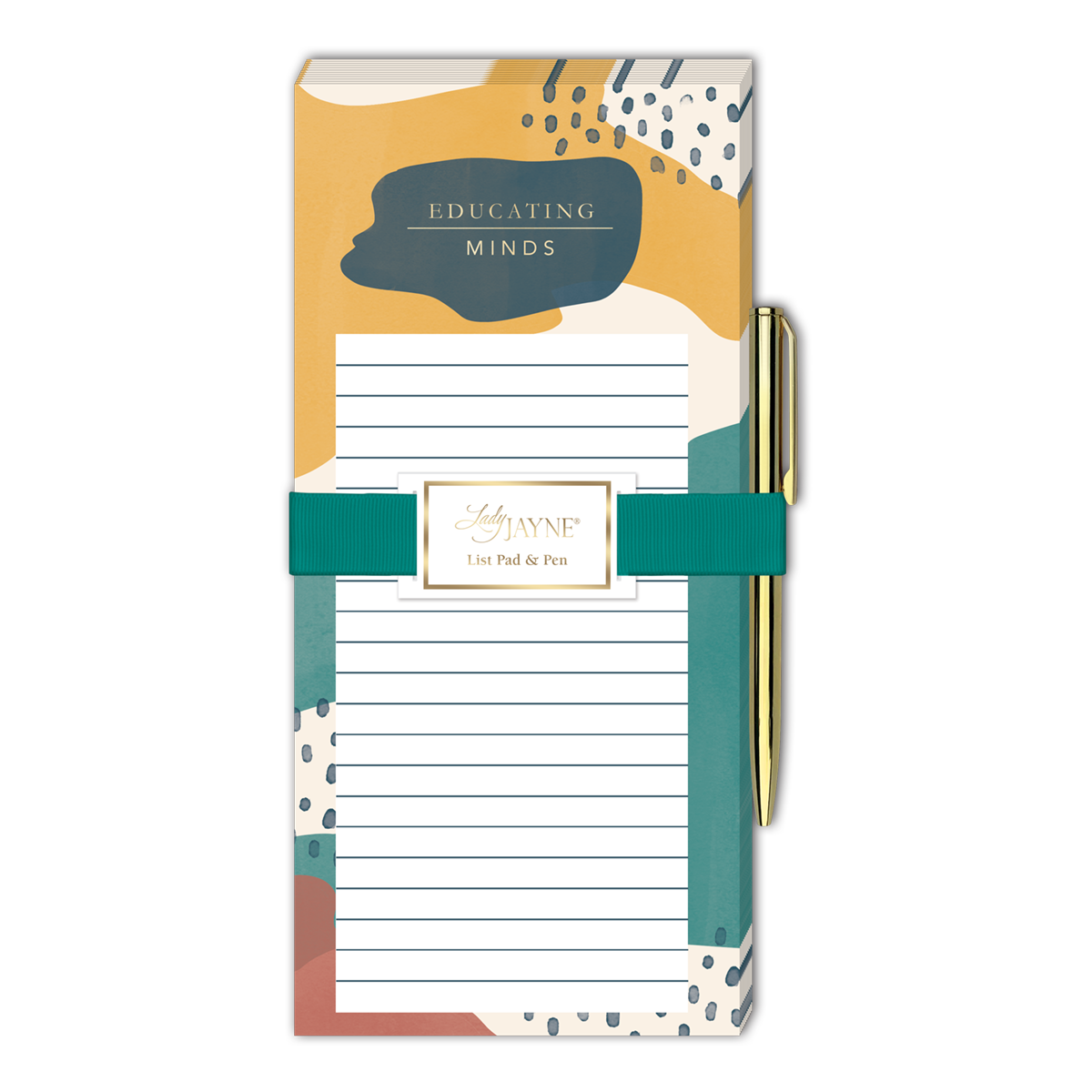 Modern Teacher  Shapes Magnetic List Pad With Pen Product