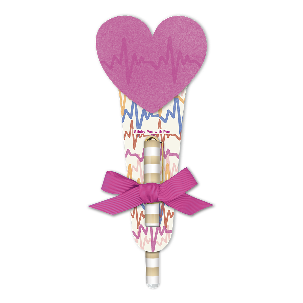 Nurse Heart Lines Sticky Pad and Pen Product