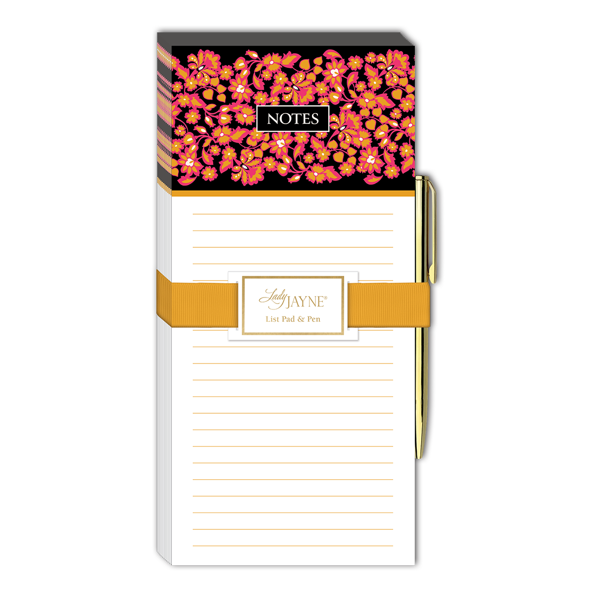 Lace Magnetic List Pad With Pen Product