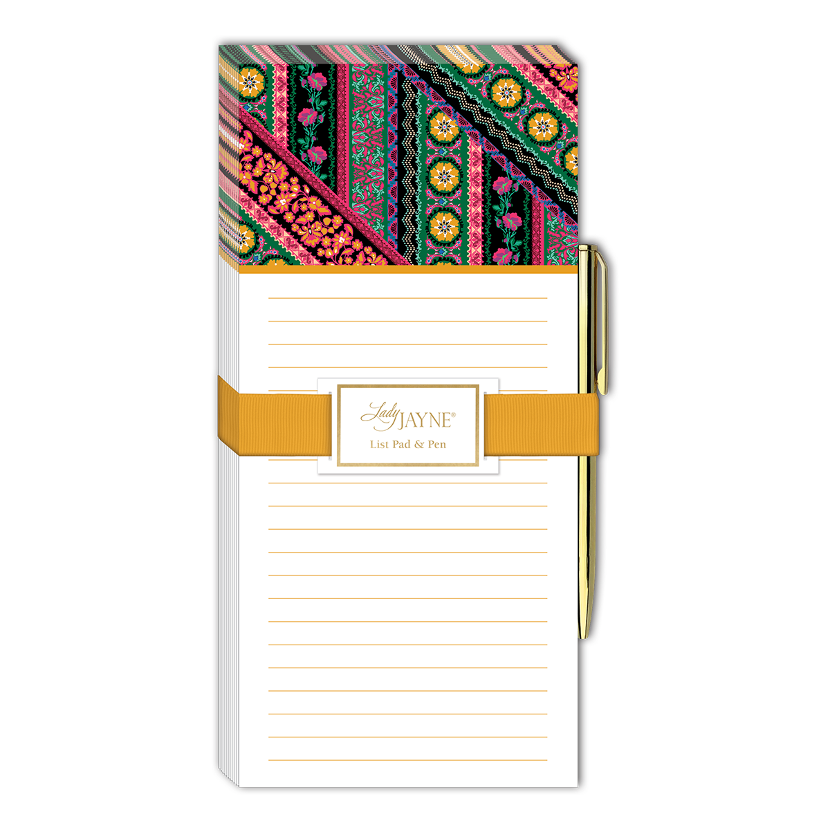 Ribbons Magnetic List Pad With Pen Product