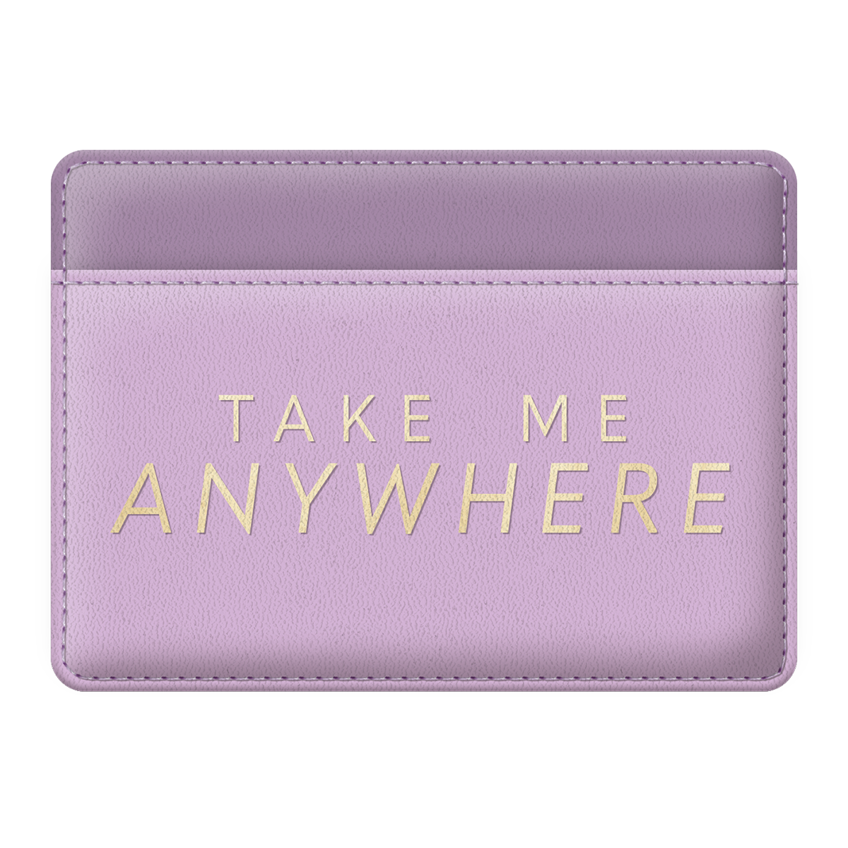 Lilac Quote Credit Card Wallet Product