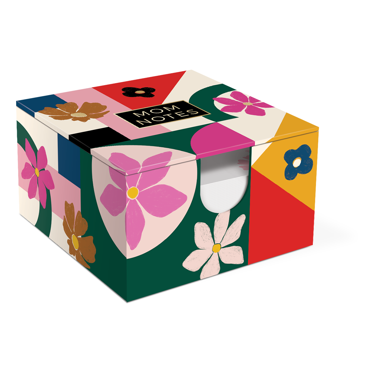 Geo Floral Memo Box With Pen Product