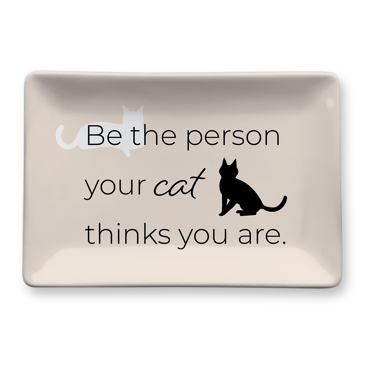 Cat Quote Trinket Tray Product