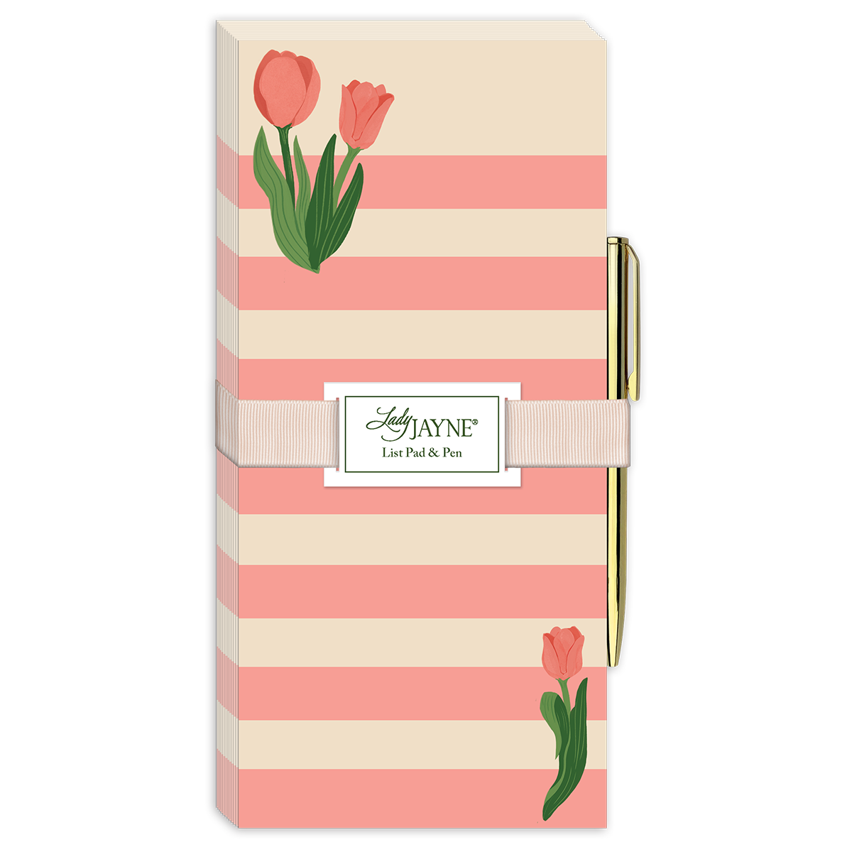 Fruit & Fleur Tulips Magnetic List Pad With Pen Product